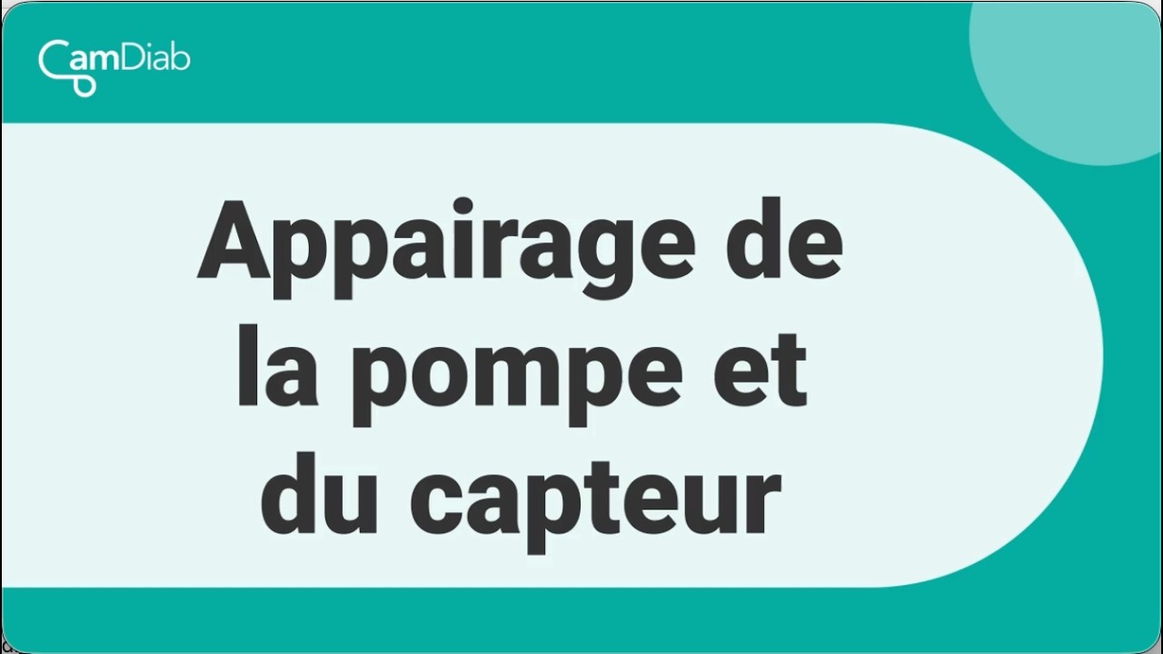 Appairage de la pompe et du capteur (FR)