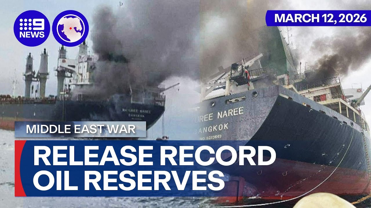 32 countries agree to release record oil reserves | 9 News Australia