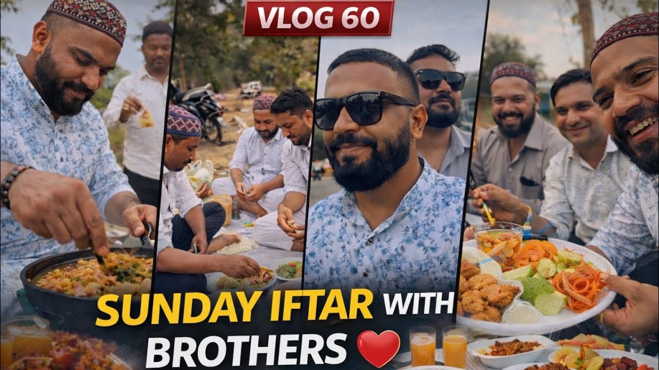 VLOG 60 | Sunday Iftar Vlog | Doston Ke Saath Special Iftari Plan | Roza, Cooking & Brotherhood ❤️