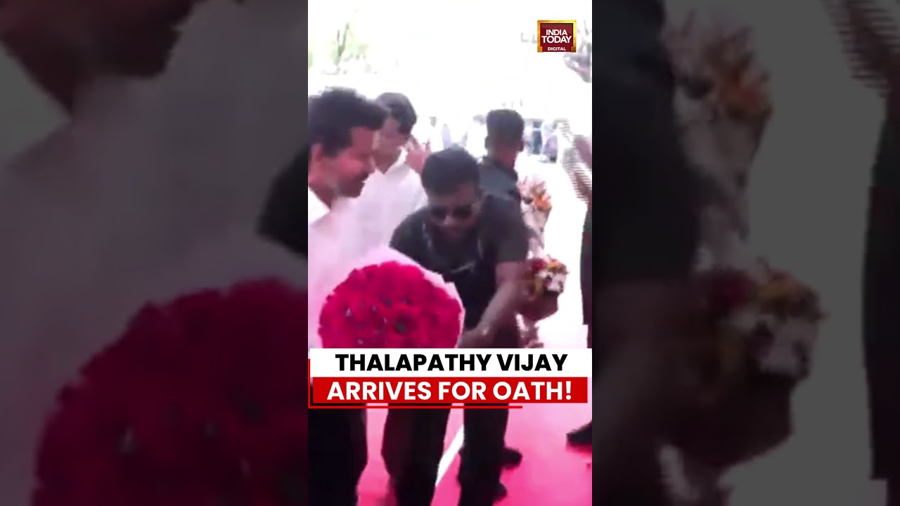 Tamil Nadu Chief Minister: TVK Chief C Joseph Vijay Arrives In Chennai To Take Oath #vijay