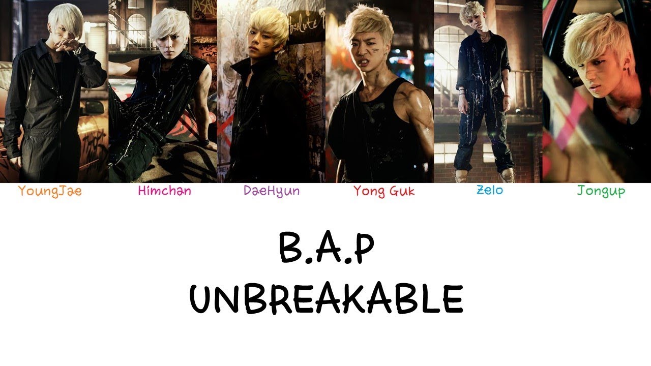 B.A.P - Unbreakable (Color coded lyrics Han|Rom|Eng)