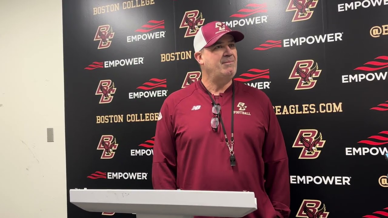 Boston College Head Coach Bill O’Brien Ahead of UConn