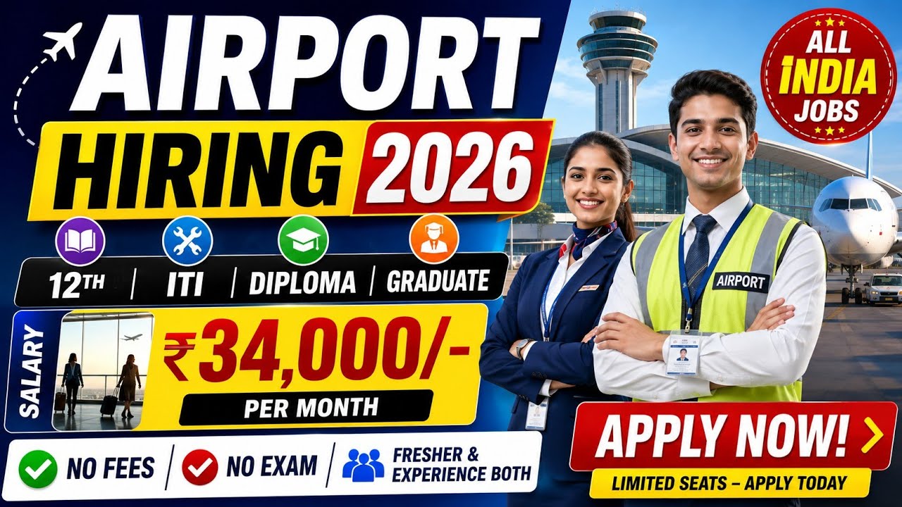 Air India Recruitment 2026 | Airport Job Vacancy 2026 | Air India hiring 2026 | Airport Job 2026
