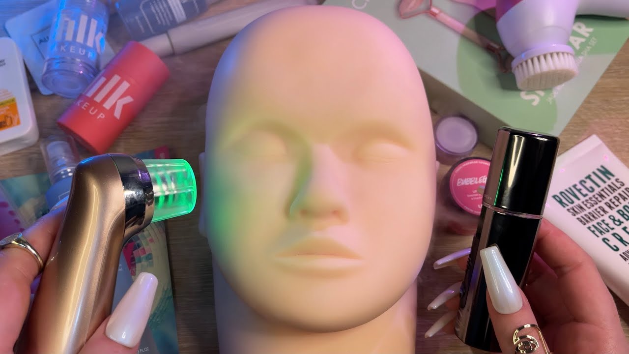 ASMR Skincare Treatment on Mannequin