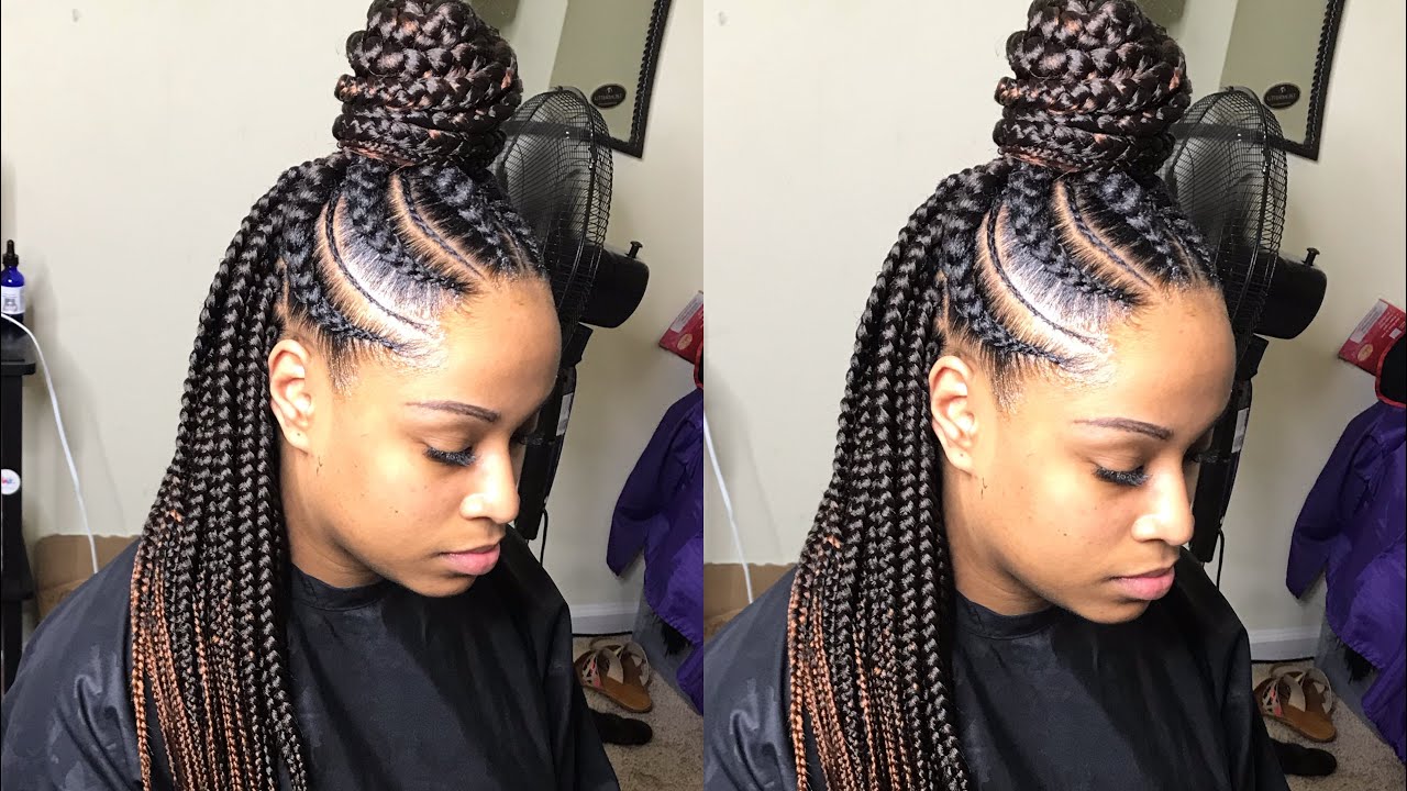 LARGE FEED IN BOX BRAIDS TUTORIAL- VERY DETAILED!