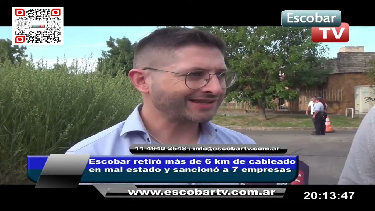 Operativo integral en Escobar: retiro de cableado peligroso y sanciones a empresas