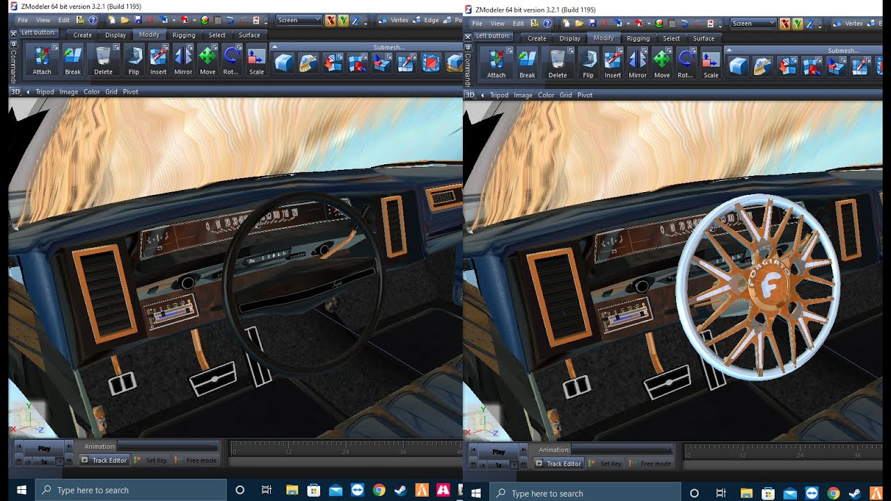 How To Make Custom Steering Wheel In Zmodeler  #GamingWithSpace #GTA5 #ZMODELER