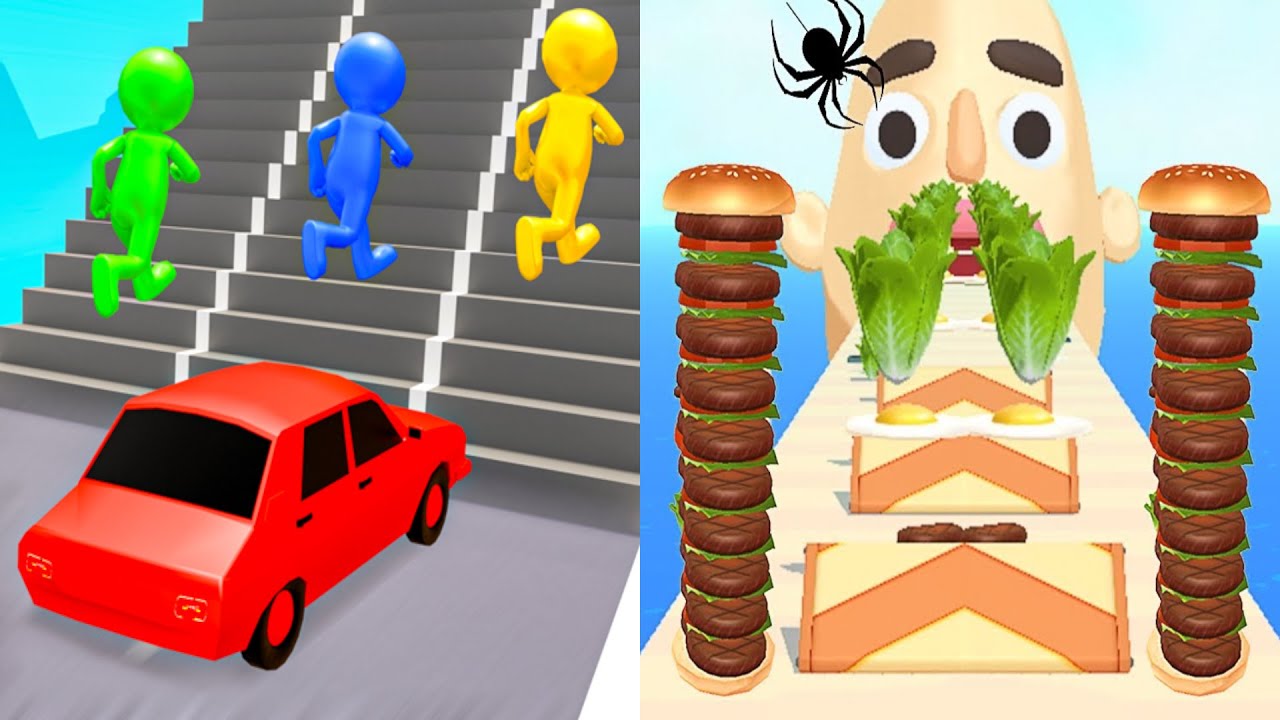 Shape Shifting VS Sandwich Runner - All Level Speed Run Gameplay Ep4