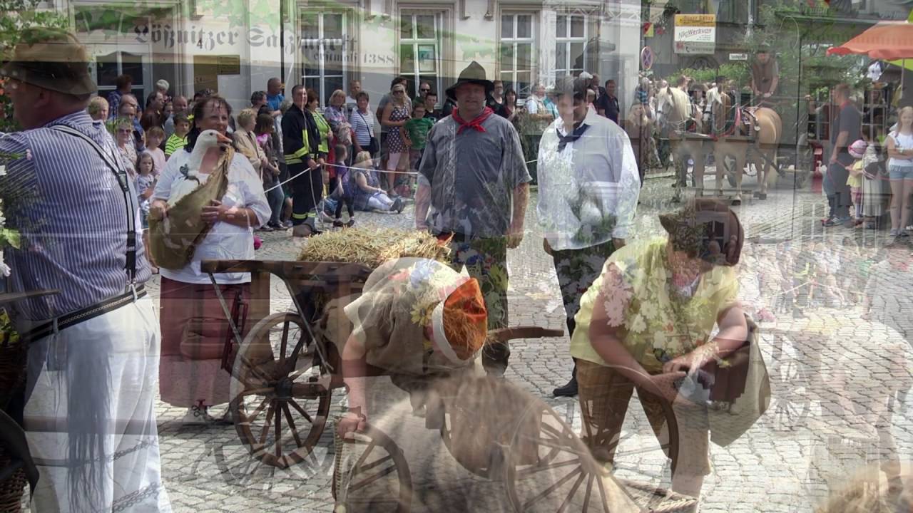 Lössnitz Salzmarkt  2016-Historischer  Salzzug 18.6.2016