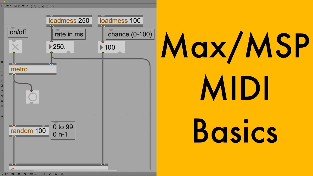 Max/MSP Tutorial 2: MIDI Basics