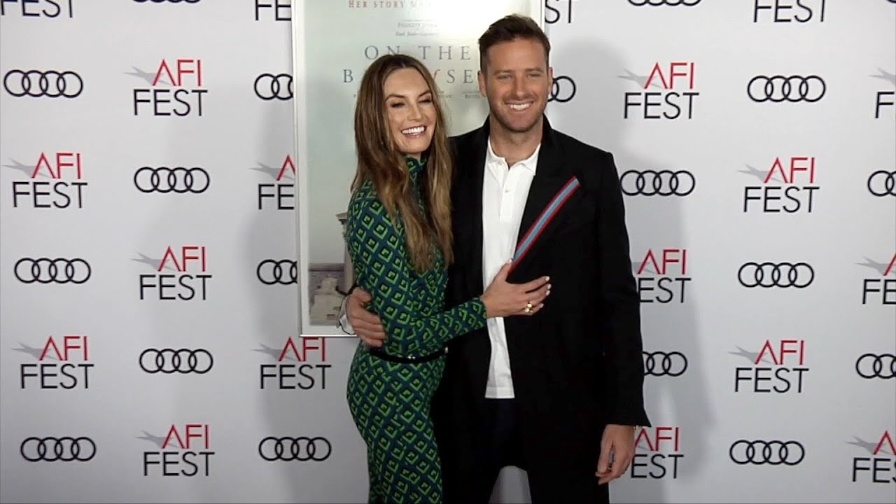 Elizabeth Chambers and Armie Hammer 2018 AFI FEST Opening Night 