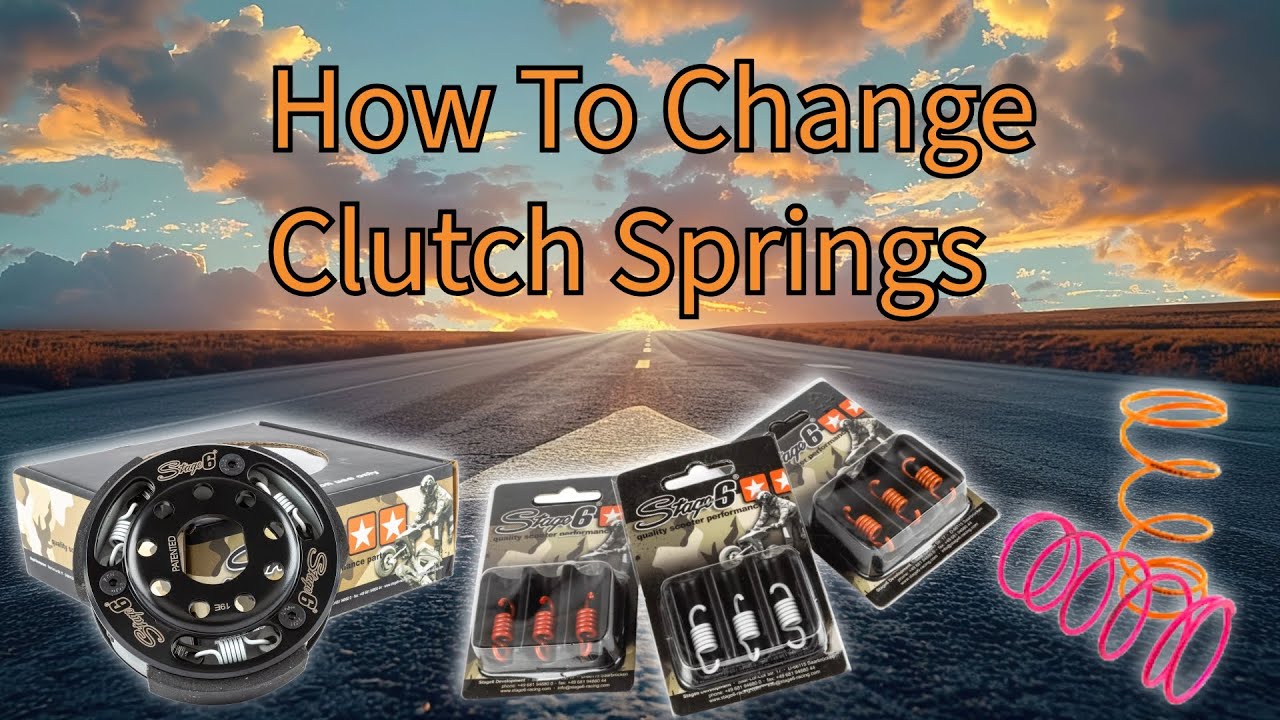 how to change scooter clutch springs and contra/torque spring