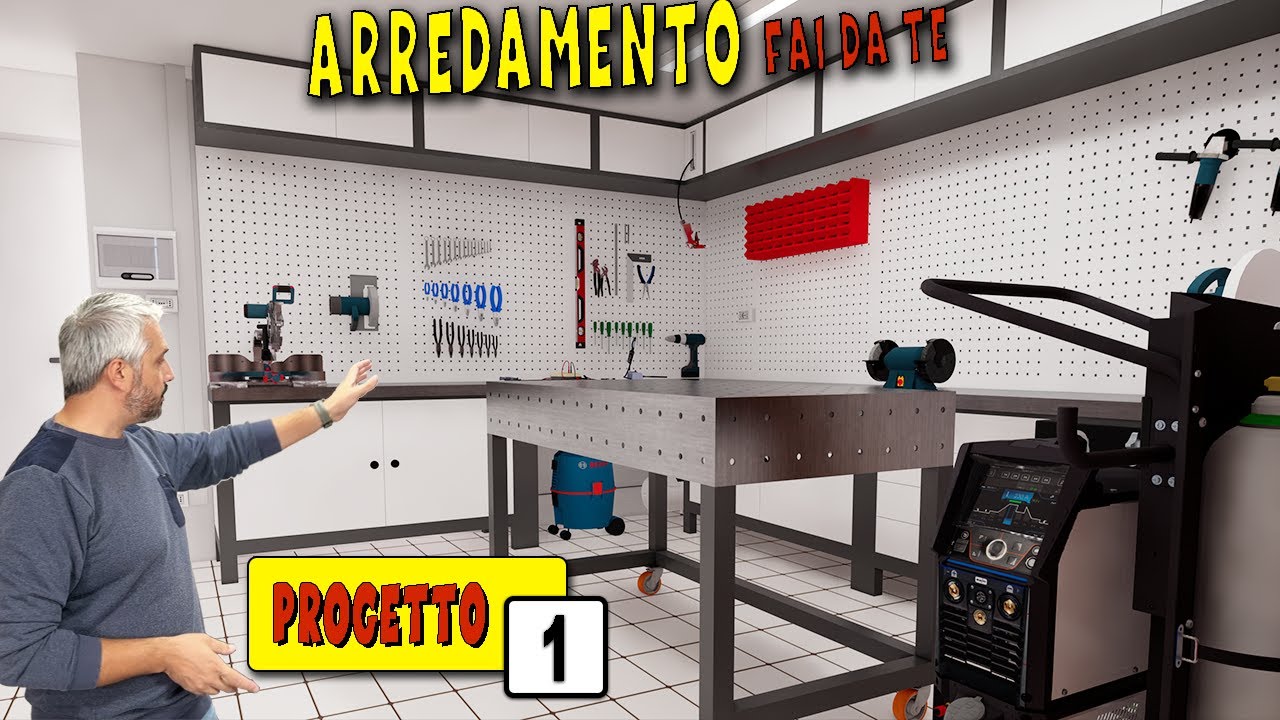 arredamento officina laboratorio fai da te - 1 - il progetto