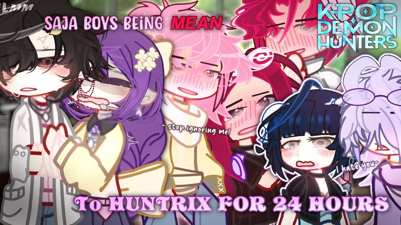SAJA Boys Mean To HUNTRIX For 24 Hours I KPOP Demon Hunters |GLMM/ GCMM | Gacha Club Mini Movie