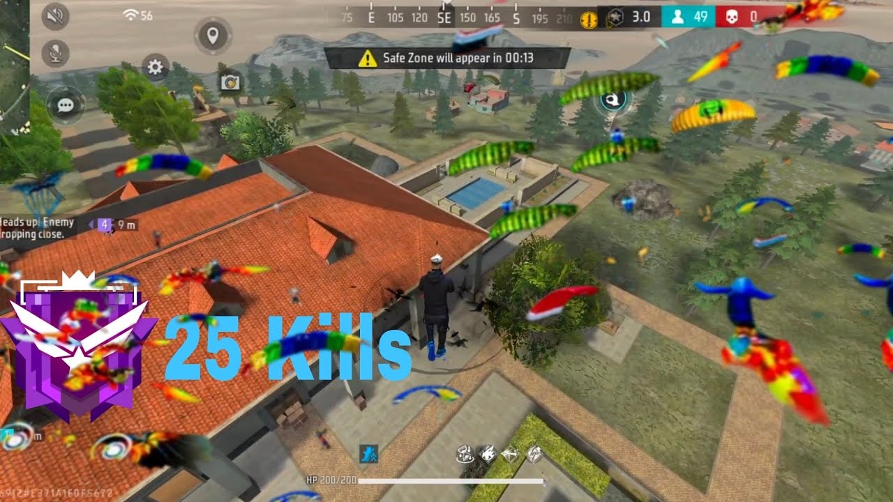 25 Kills 💪 AC80+MP5|99% Headshot rate ⚡|Br Ranked Gameplay|iQOO Neo 10|Free Fire Max 