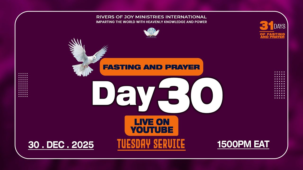 COME AND DRAW || ISAIAH 55:1-3 || JOHN 6:25-40 ||DAY 30 OF FASTING AND PRAYER || 30.DECEMBER.2025