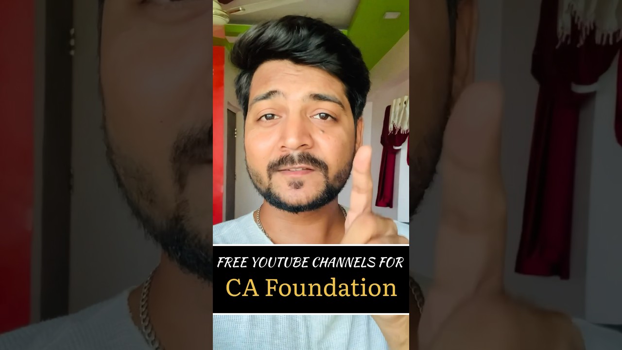 Youtube channels for CA Foundation 😍  #viral #shorts #viralshorts