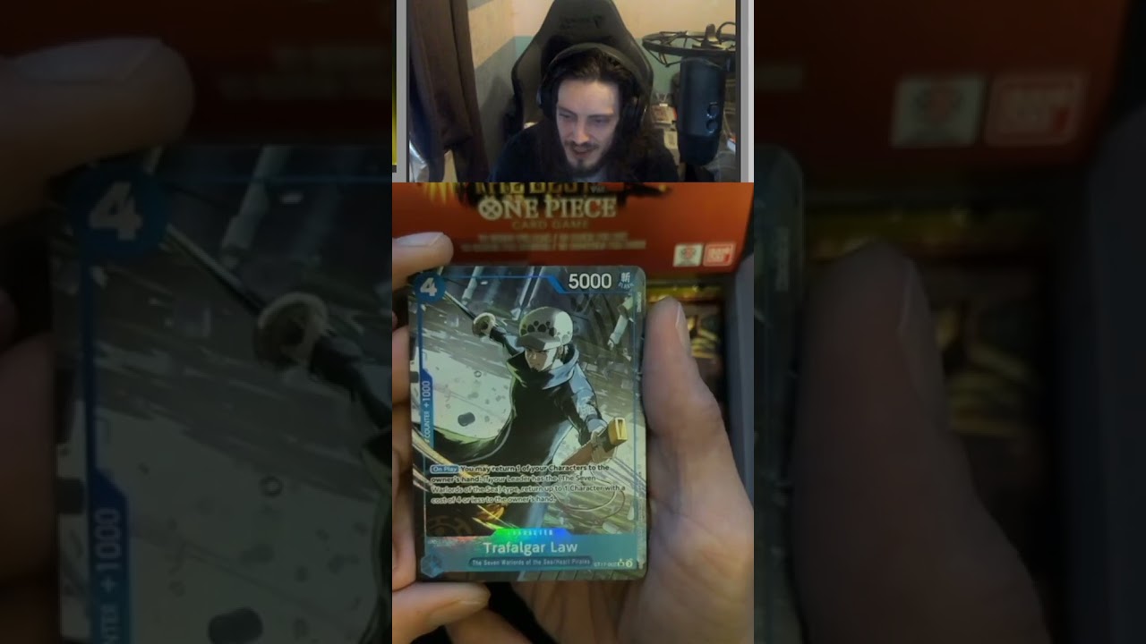 OPTCG Law SR Alt Art pull (: | #asleepyjake on #Twitch