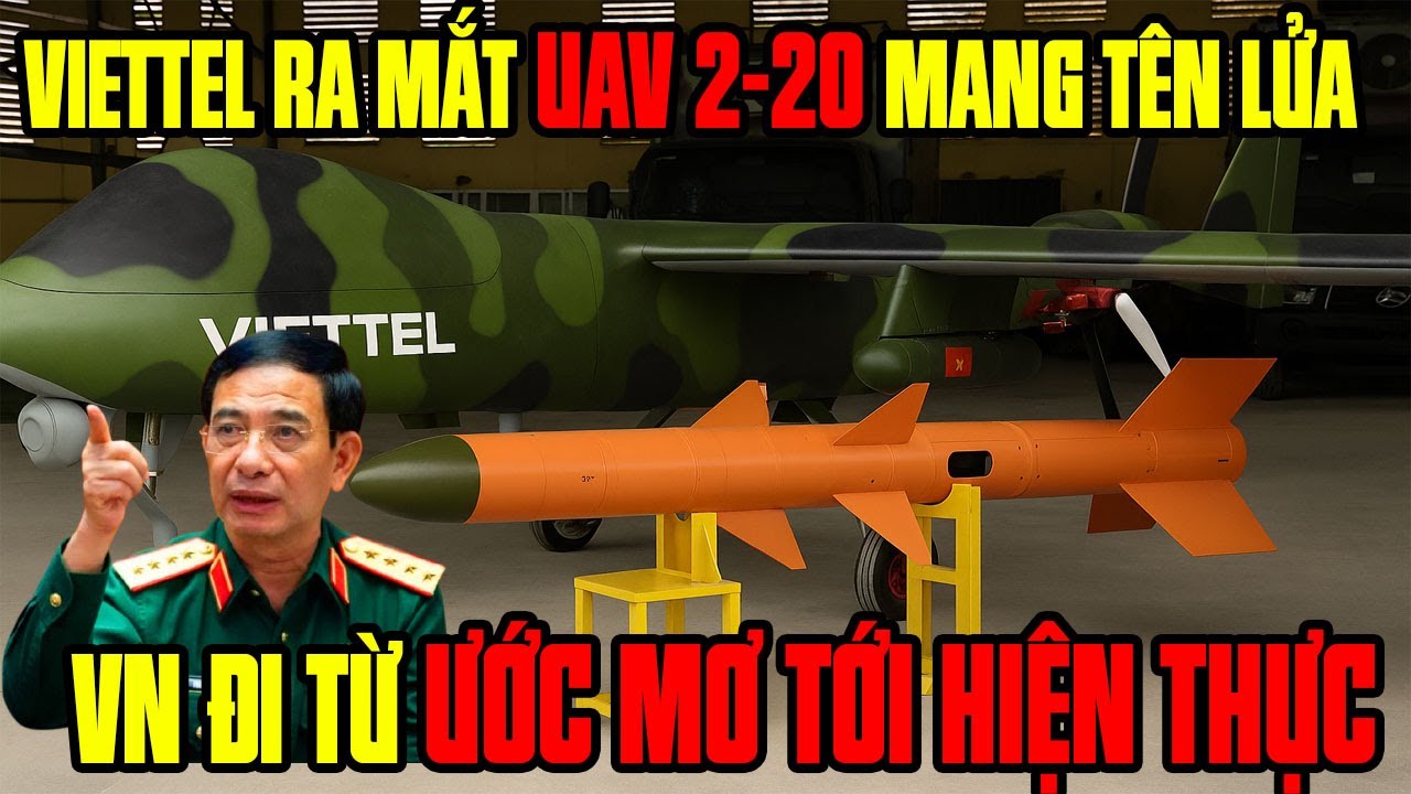 Viettel Ra Mắt UAV 2-20 Mang Tên Lửa, Việt Nam Hiện Thực Hóa Không Quân Không Người Lái | BAQS