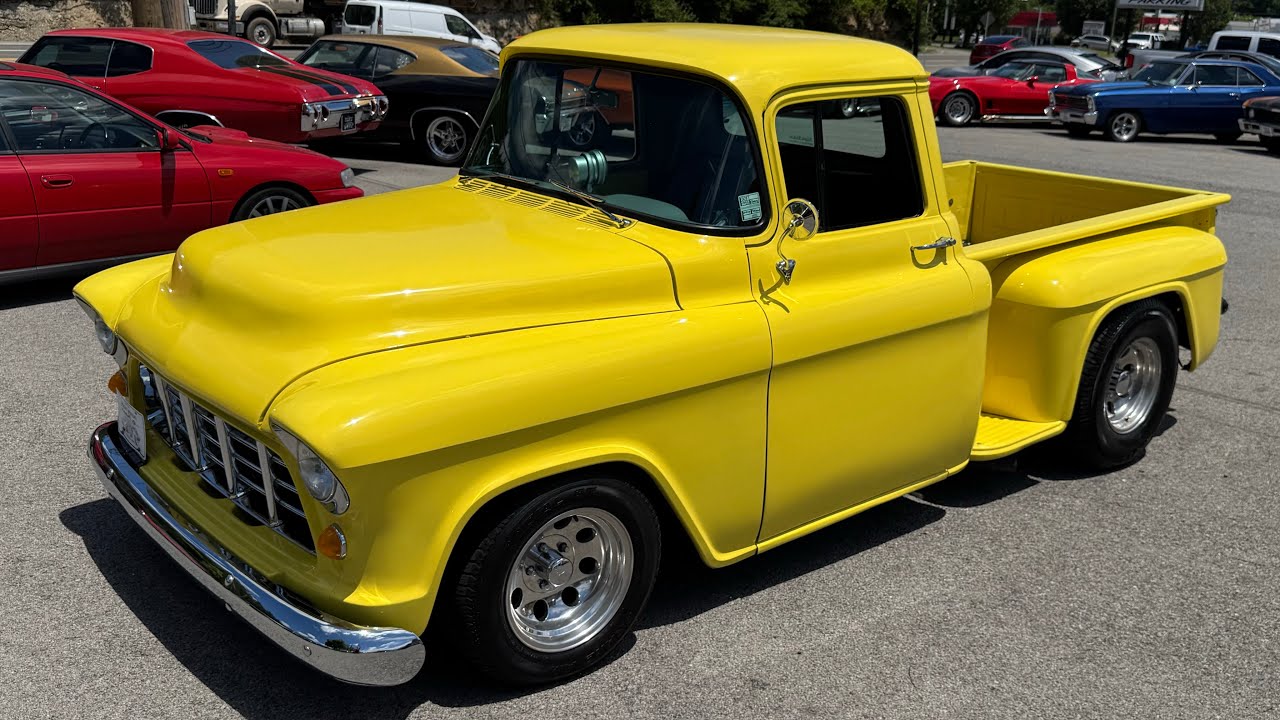 Test Drive 1955 Chevrolet 3100 SWB Stepside SOLD $27,900 Maple Motors #3087