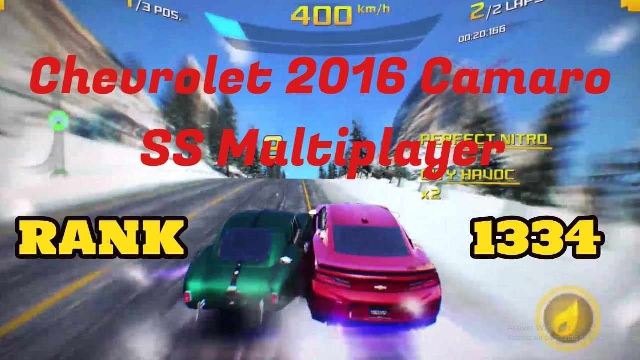 Asphalt 8 - Chevrolet 2016 Camaro SS Multiplayer | Rank 1334