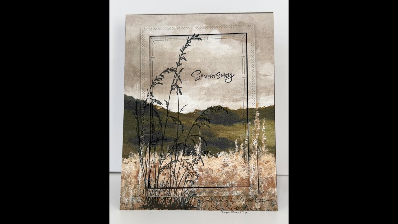 Prairie Grass  & Beautiful Gallery Sympathy Card
