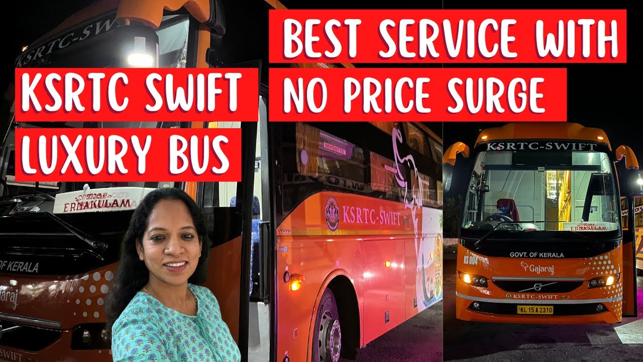KSRTC Swift Volvo Bus from Bengaluru to Cochin. Luxury Sleeper Bus with No Price Surge!
