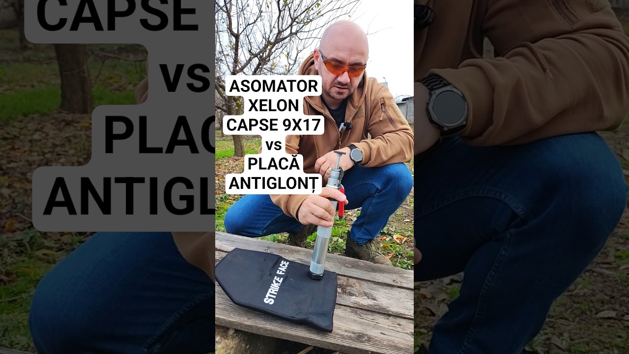 💥 ASOMATOR XELON CU CAPSE 9X17 vs PLACĂ ANTIGLONȚ NIJ IIIA 👉agroselling.ro👈