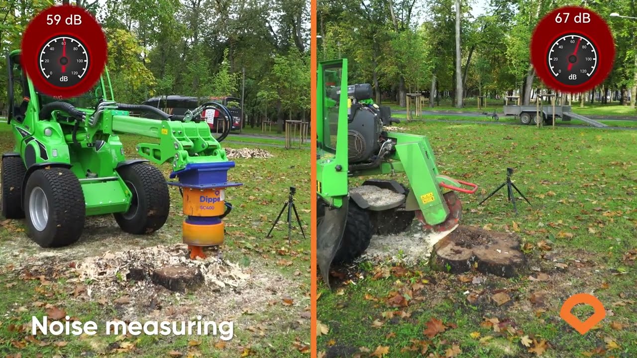 Dipperfox SC400 vs self propelled stump grinder