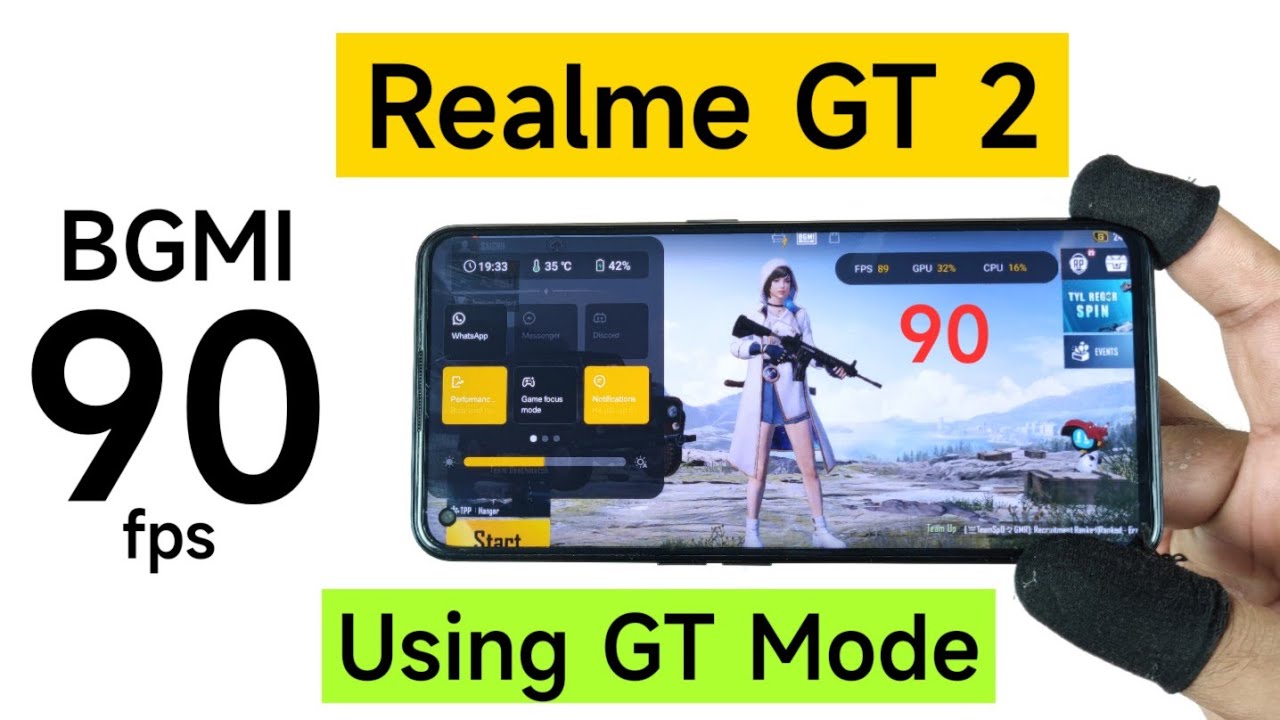Realme GT 2 BGMI 90fps Using GT Mode Support Test working or not 🤔