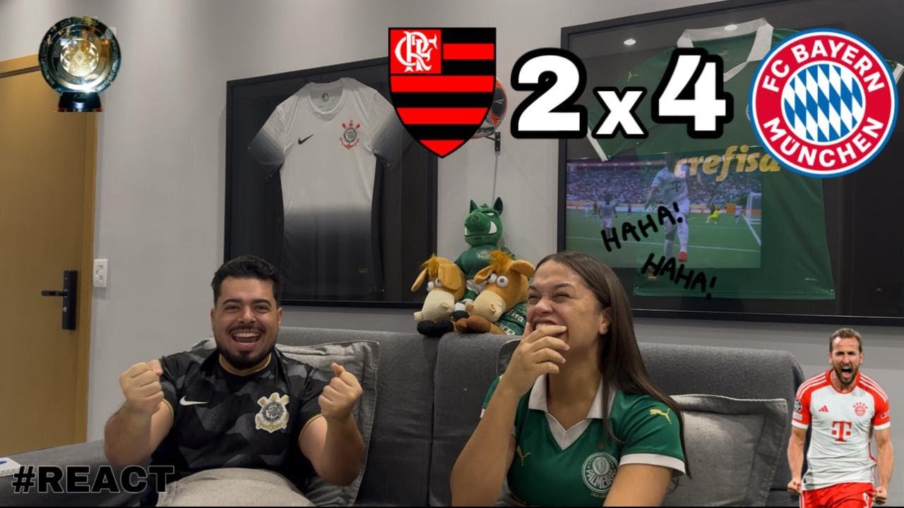 REACT REAÇÕES FLAMENGO x BAYERN DE MUNICHE | Casal Rivalidade