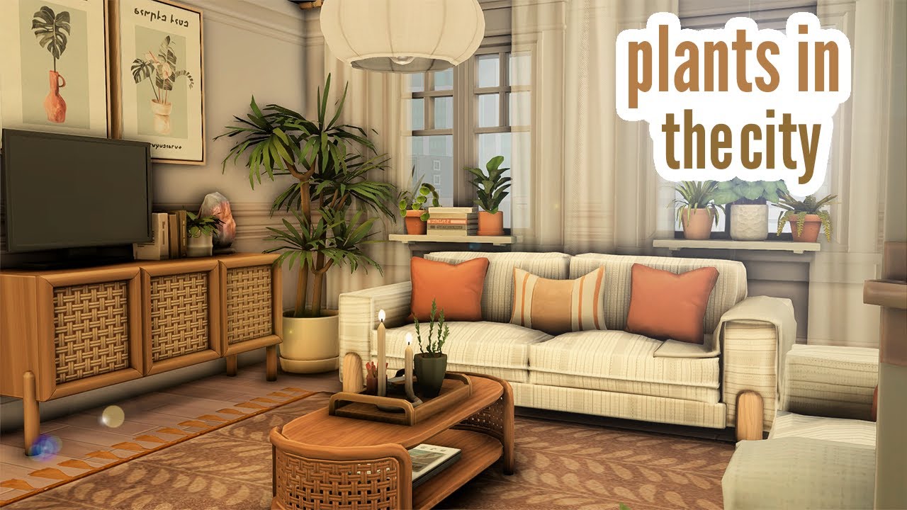 plants in the city \\ The Sims 4 CC speed build