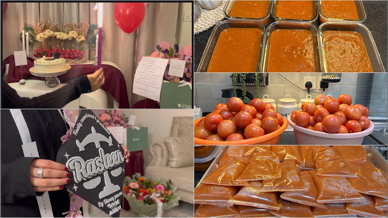  تفريزات شهر رمضان 🌙فرزنت كشنه🍅🥫واخيراً تحقق الحلم🎓🎓👩‍🎓💐