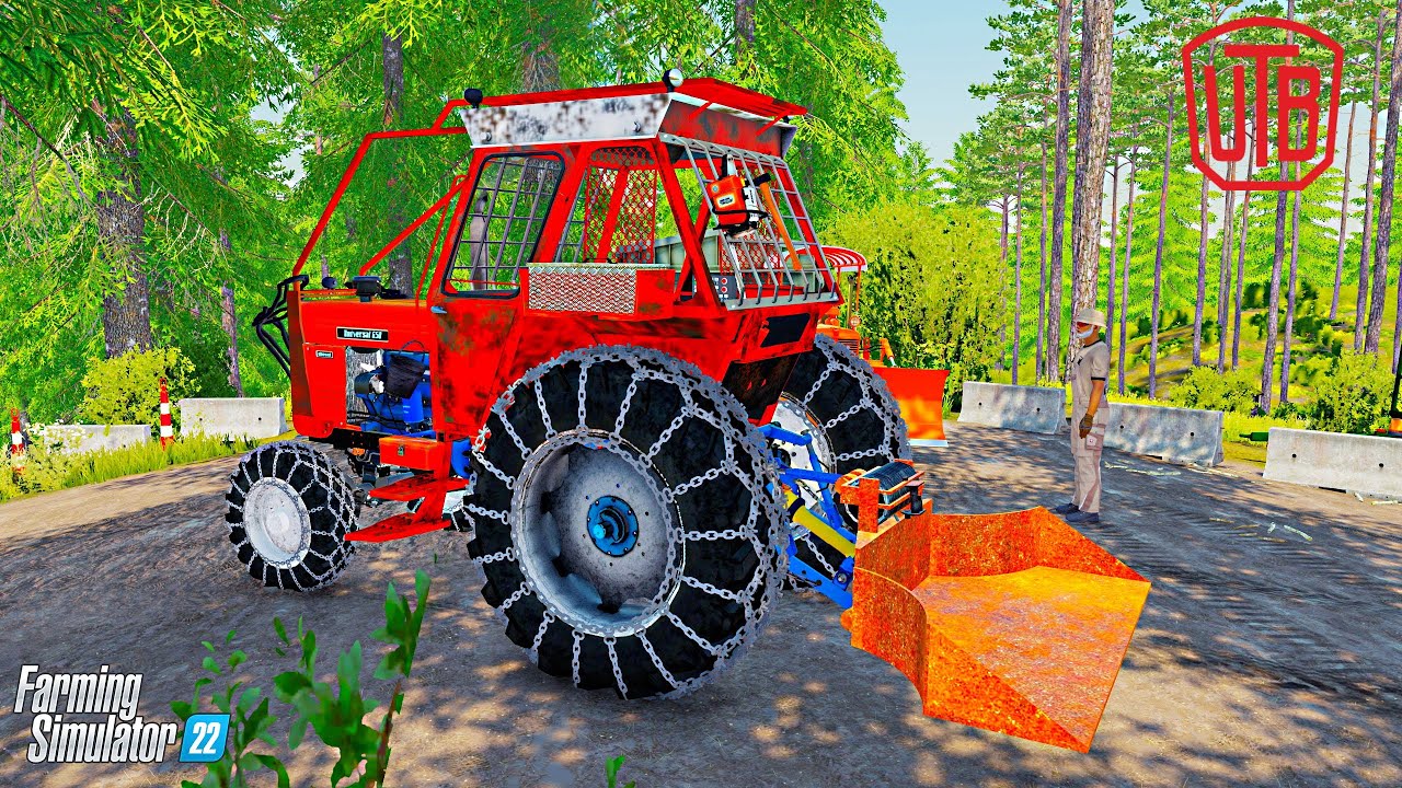 UTB 650 + SAPA TROLIU - LA PADURE / FARMING SIMULATOR 22