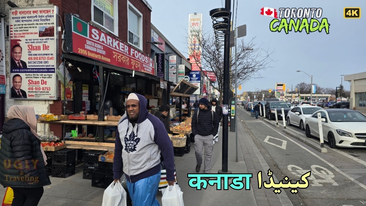 Little Bangladesh in Toronto Canada 🇨🇦 | Walking Tour & Iftar in Bangla Town (4K)