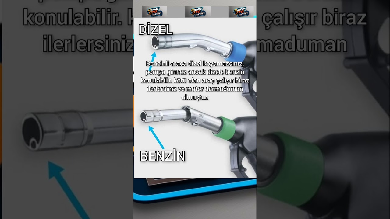 Dizel ve Benzinde Hatalı Yakıt Dolumu