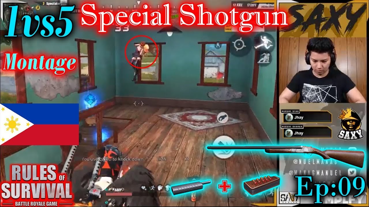1v5! NRX Saxy 1vs5,200IQ ,ROS Most Kill Montagurvivale,Rules Of S,NRX Thai,Saxy Gaming|Ep\09
