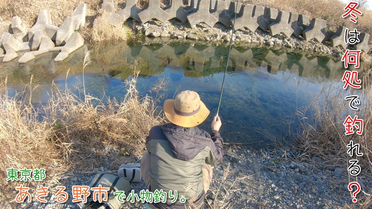 冬は何処で釣れる？？  やっぱりワンドかなー！  東京都 あきる野市で小物釣り。