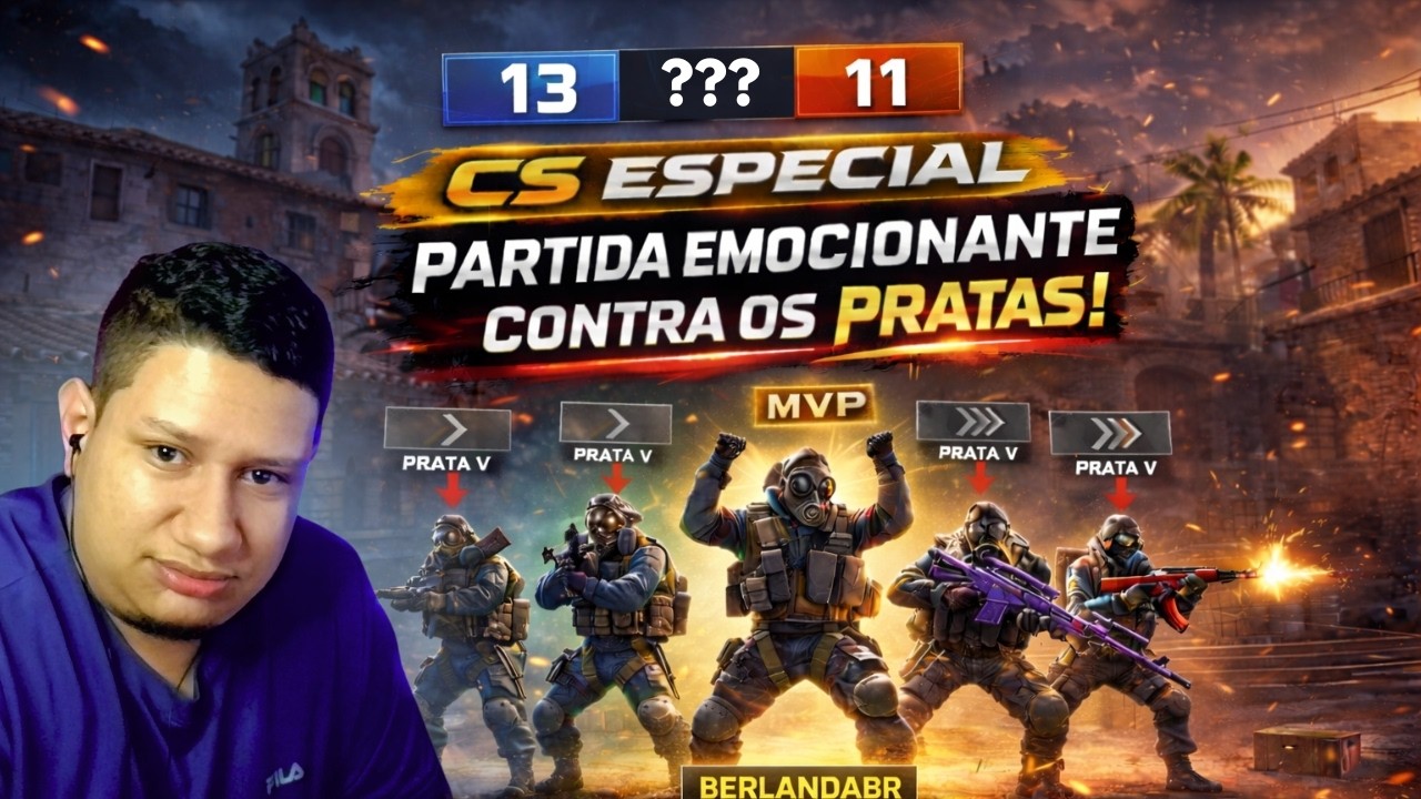 Partida emocionante contra os PRATAS - CS especial com os cria #17