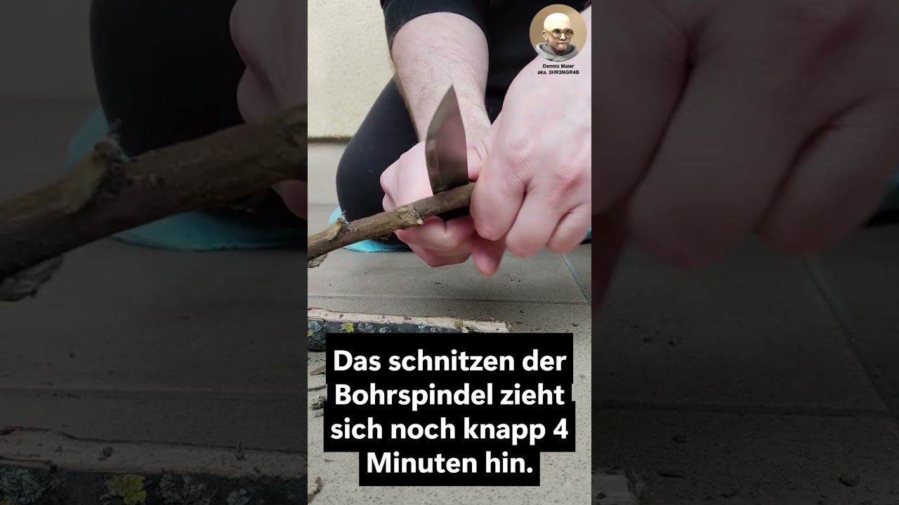 Feuerbohr-Challenge von @Rocco_Hartwig