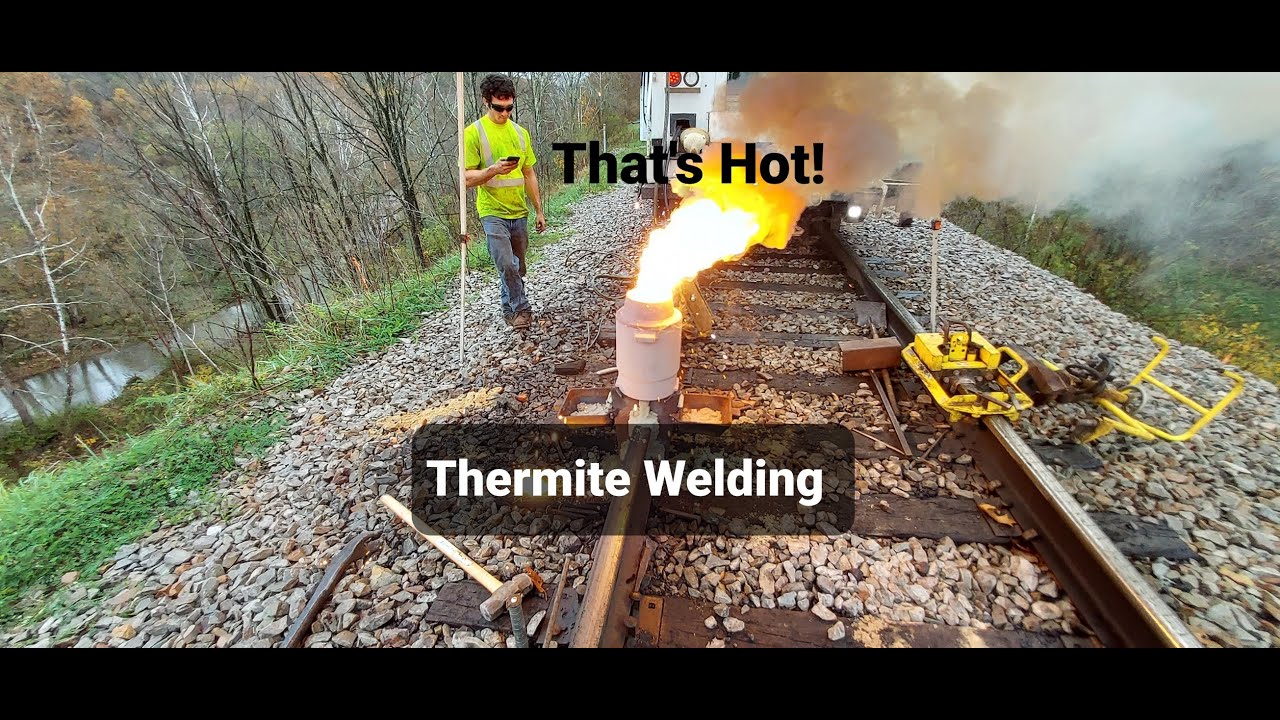 Shooting a Thermite Weld on the Railroad from Start to Finish