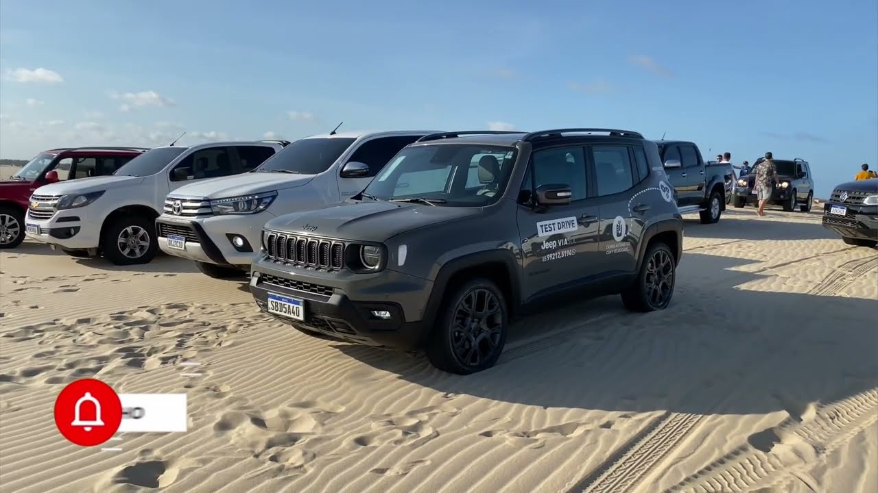 PAUSA NAS DUNAS PARA FOTO. RENEGADE. TEST-DRIVE. PASSEIO. TRILHA. DICAS. OFFROAD. 4x4