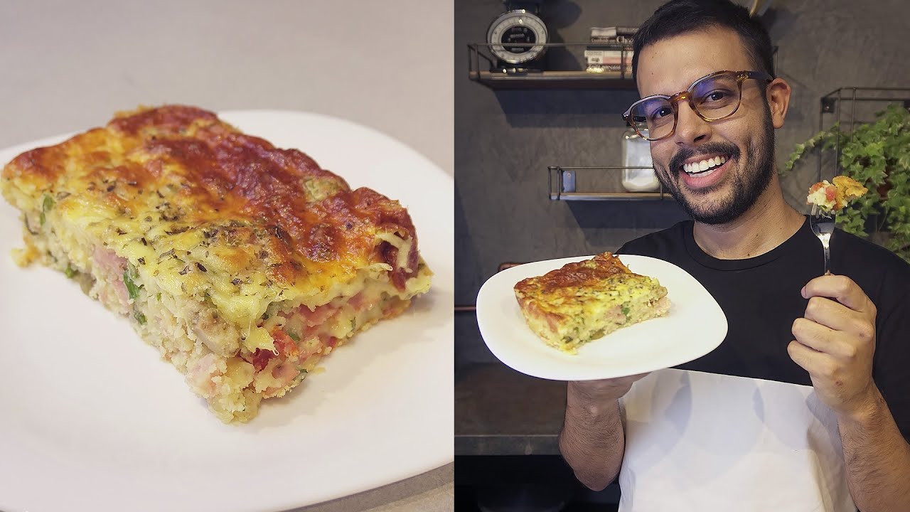 TORTA SALGADA DE PRESUNTO E QUEIJO SIMPLES E F&Aacute;CIL | Thigas Ribeiro