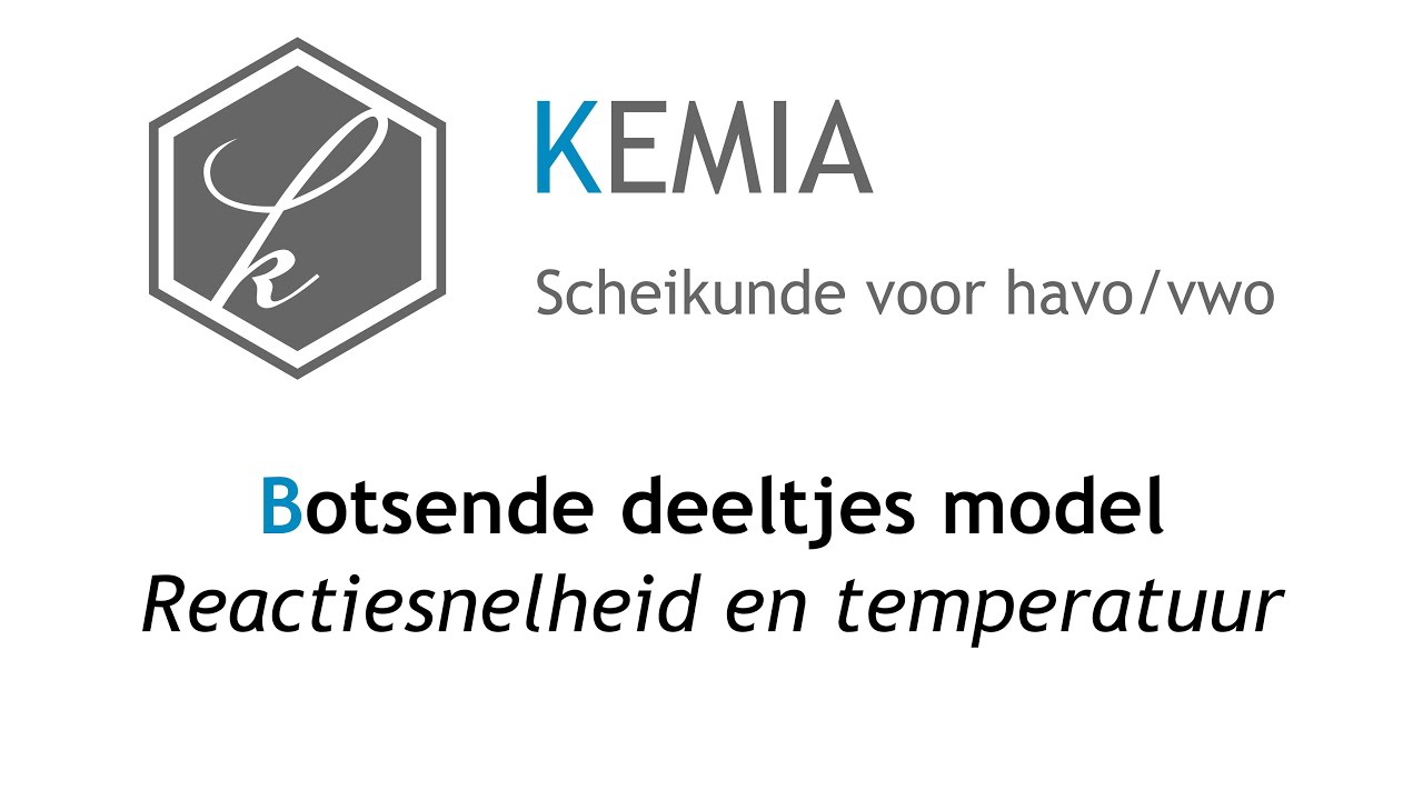 Botsende deeltjes model: Reactiesnelheid en temperatuur