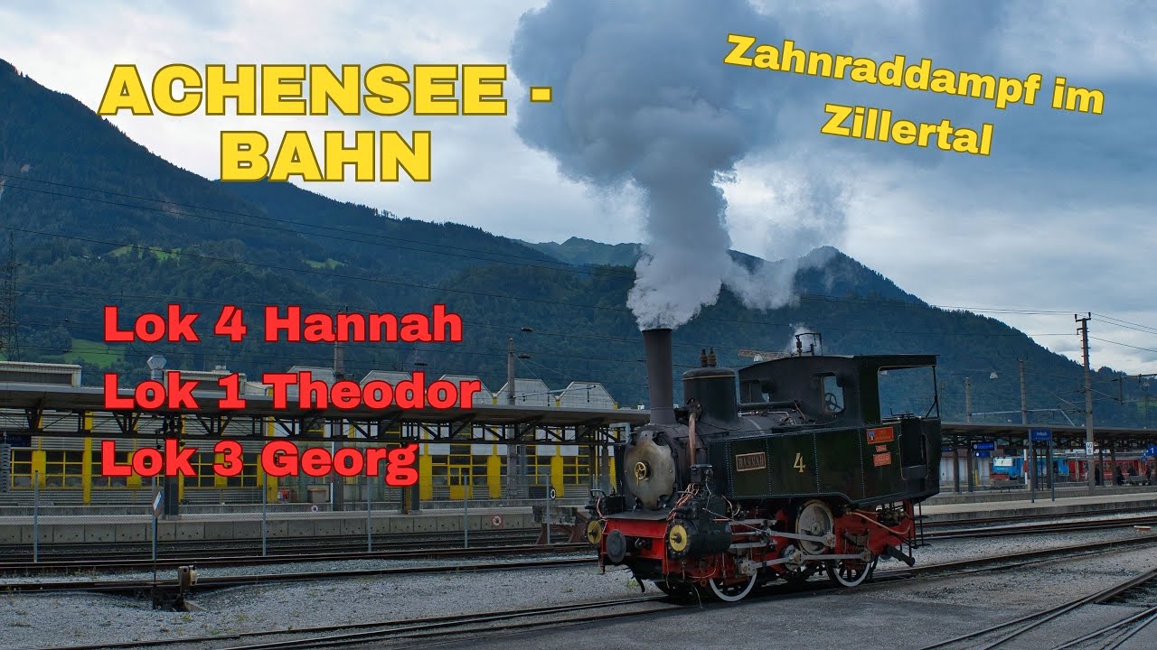 Drei Dampfloks Donnern auf der Achenseebahn