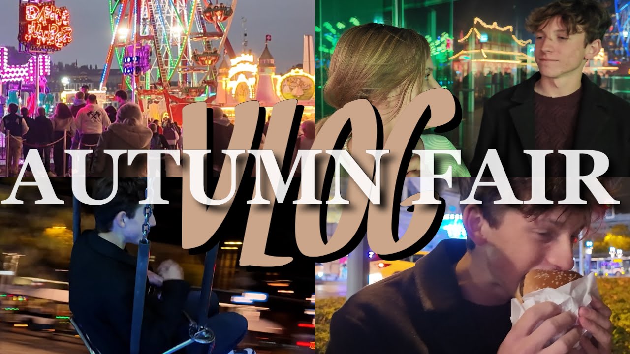 NIGHT AT THE FAIR 🎡🍭🍂 Rides, Food & Fun | Autumn Fair Vlog 🤎🍁