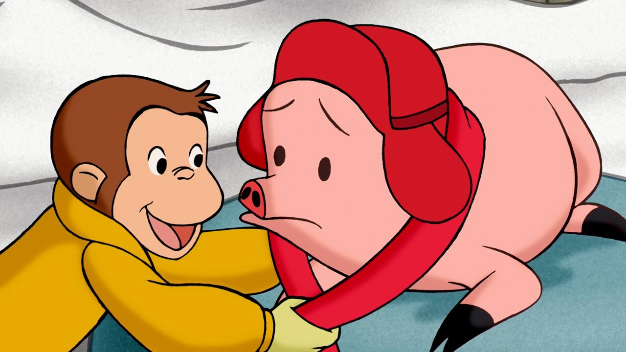 George aiuta un maiale 🐵 Curioso Come George 🐵 Cartoni per Bambini