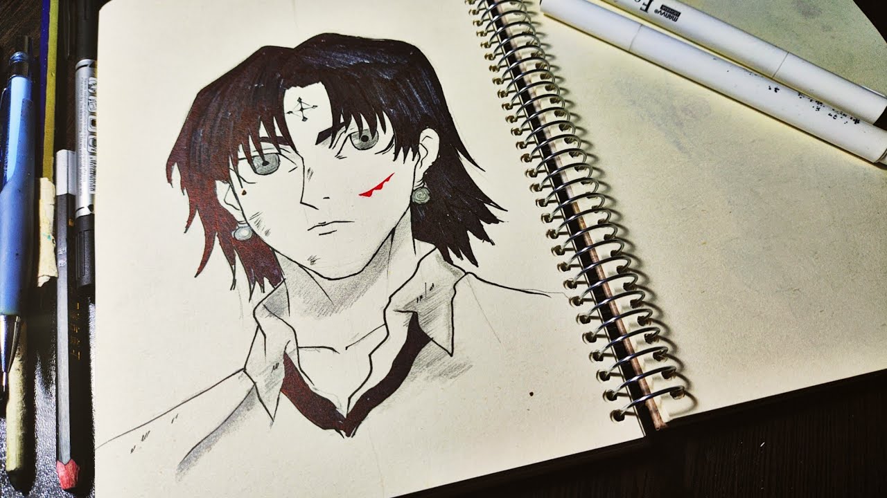 رسم كرولو لوسيلفر من أنمي القناص خطوة بخطوة 🎨🕷️