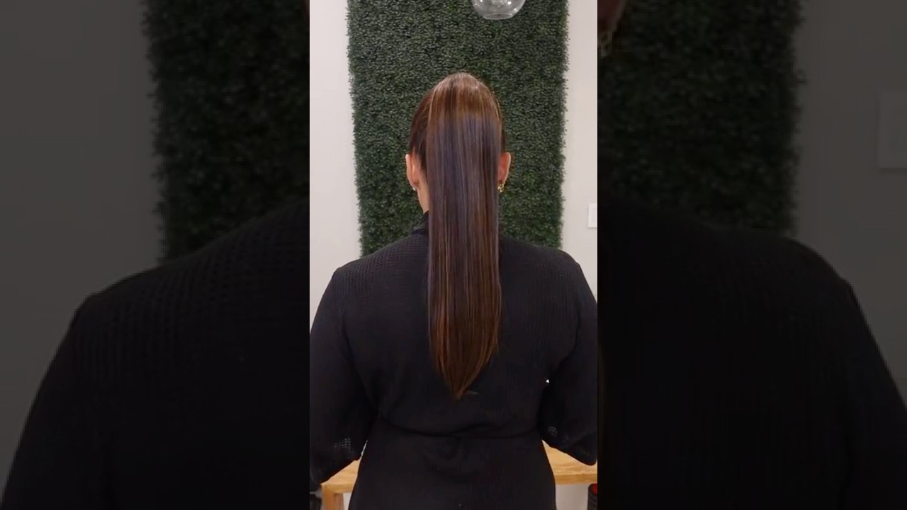 Drawstring Pony Tutorial✨ SUBSCRIBE For Tutorials! #blackhair #hair #ponytail #teamkailyn