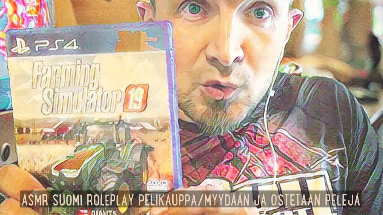 ASMR SUOMI ROLEPLAY PELIKAUPPA/MYYDÄÄN JA OSTETAAN PELEJÄ